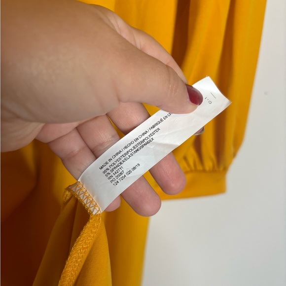 Plus size NWT Eloquii dress in yellow color long sleeve size 18 - Picture 6 of 8